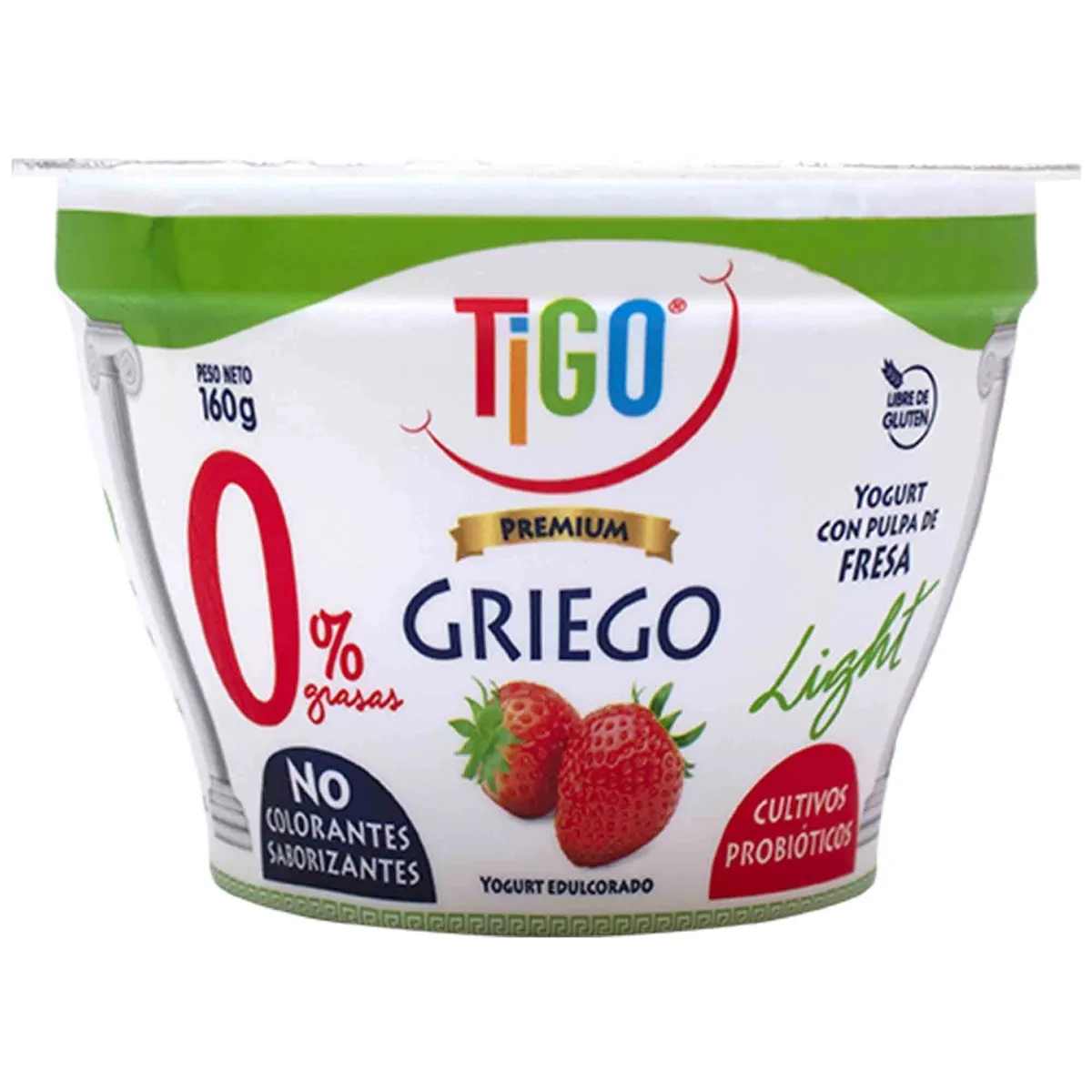 TIGO - Yogurt Premium Tigo Light Fresa Envase 160 g