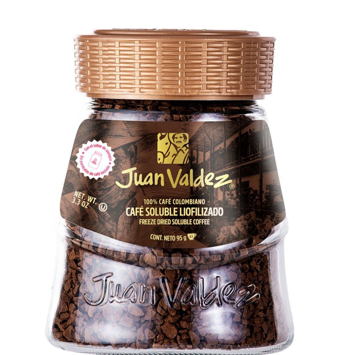 JUAN VALDEZ - Café Juan Valdez Clásico Liofilizado Envase 95 g
