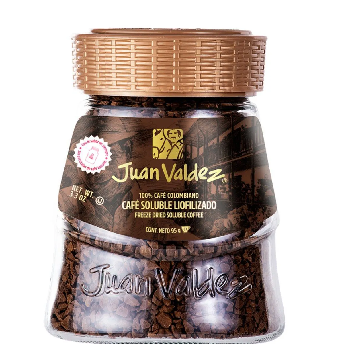 JUAN VALDEZ - Café Juan Valdez Clásico Liofilizado Envase 95 g