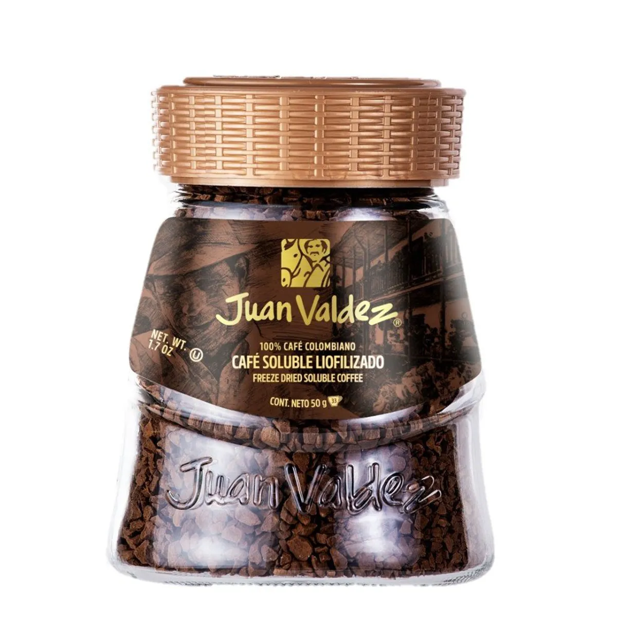JUAN VALDEZ - Café Juan Valdez Clásico Liofilizado Envase 50 g