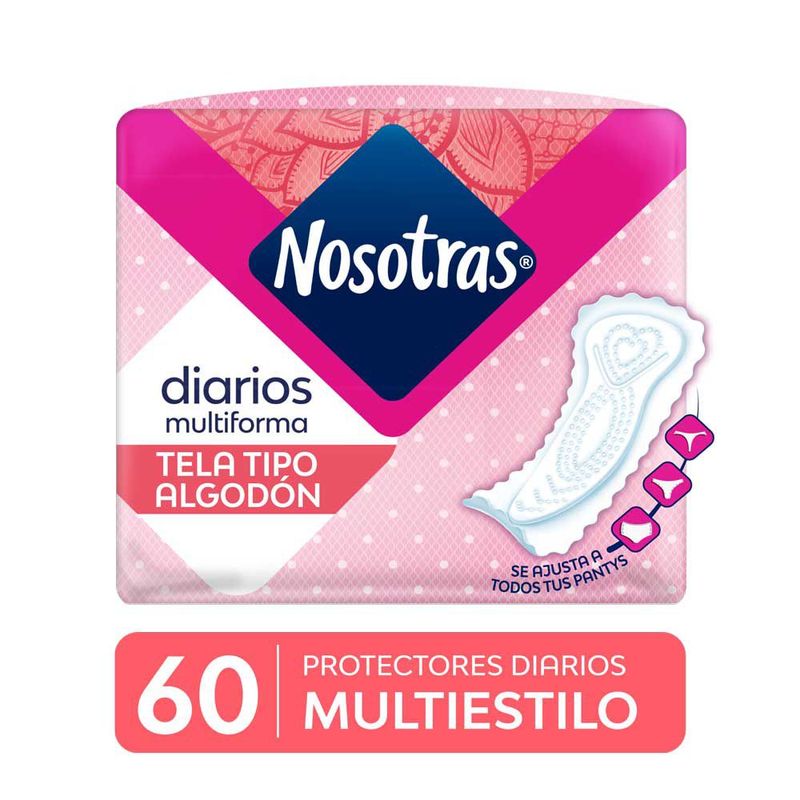 NOSOTRAS - Protectores Diarios Nosotras Multiestilos Empaque 60 Und