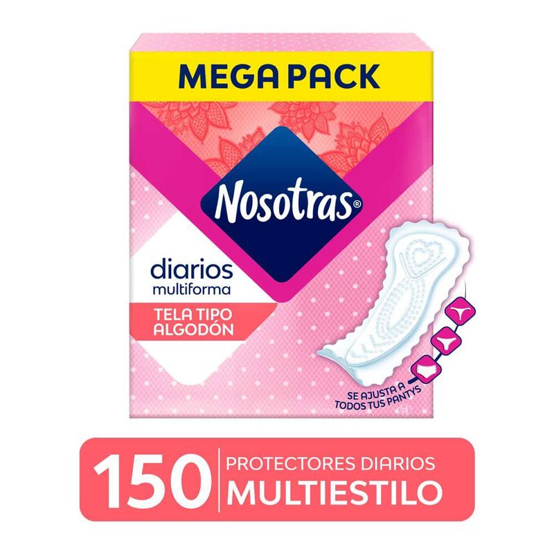 NOSOTRAS - Protectores Diarios Nosotras Multiestilos Empaque 150 Und