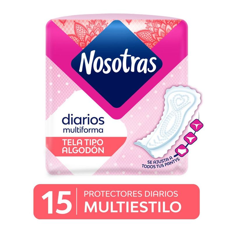 NOSOTRAS - Protectores Diarios Nosotras Multiestilos Empaque 15 Und