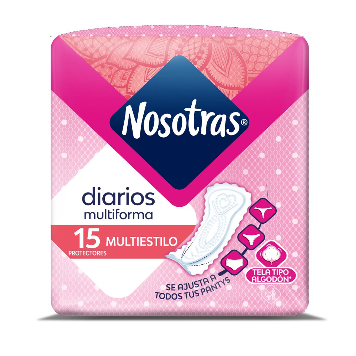 NOSOTRAS - Protectores Diarios Nosotras Multiestilos Empaque 15 Und