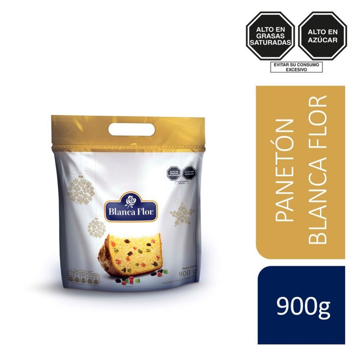 BLANCA FLOR - Panetón Blanca Flor Clásico Bolsa 900 g