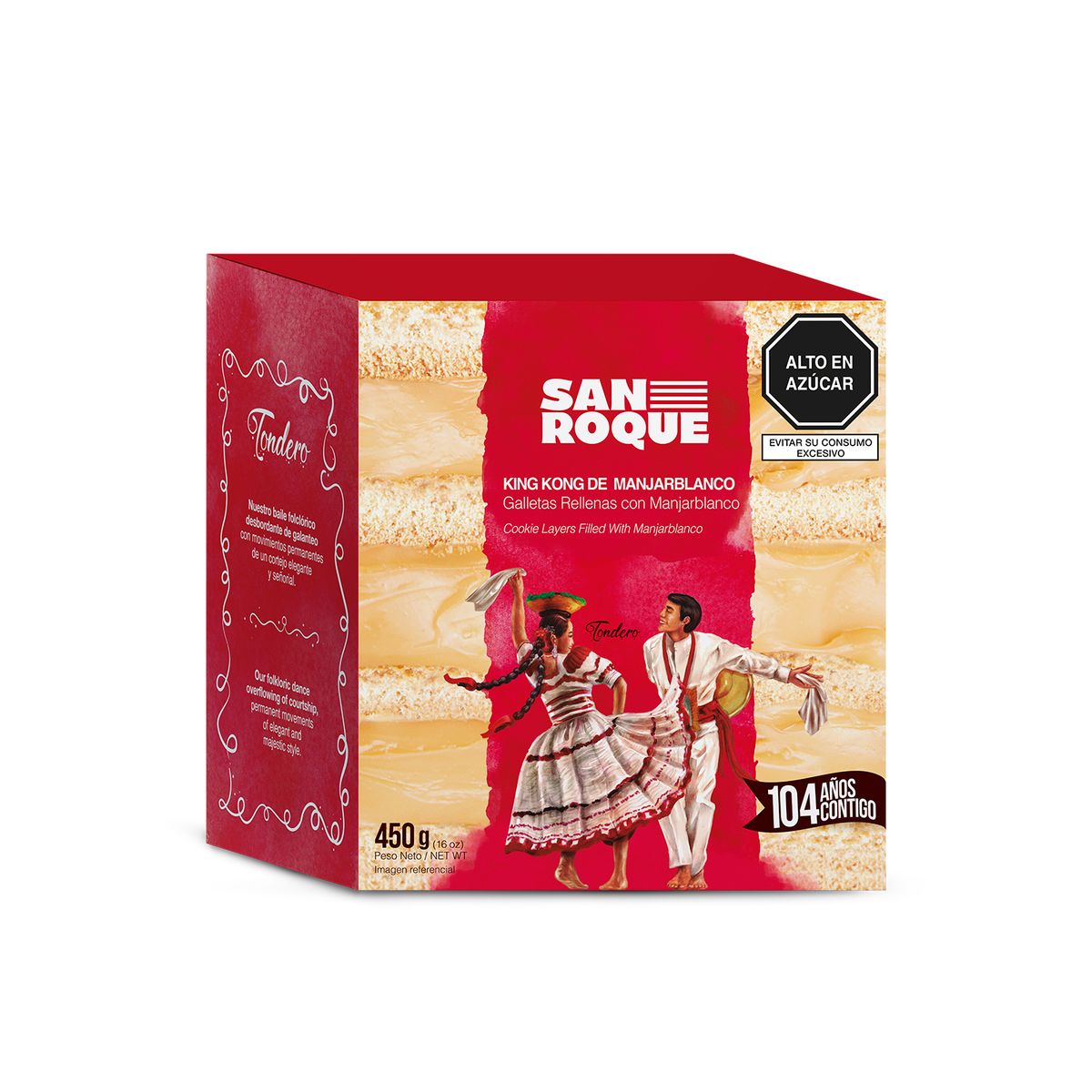 SAN ROQUE - King Kong San Roque Manjarblanco Caja 450 g