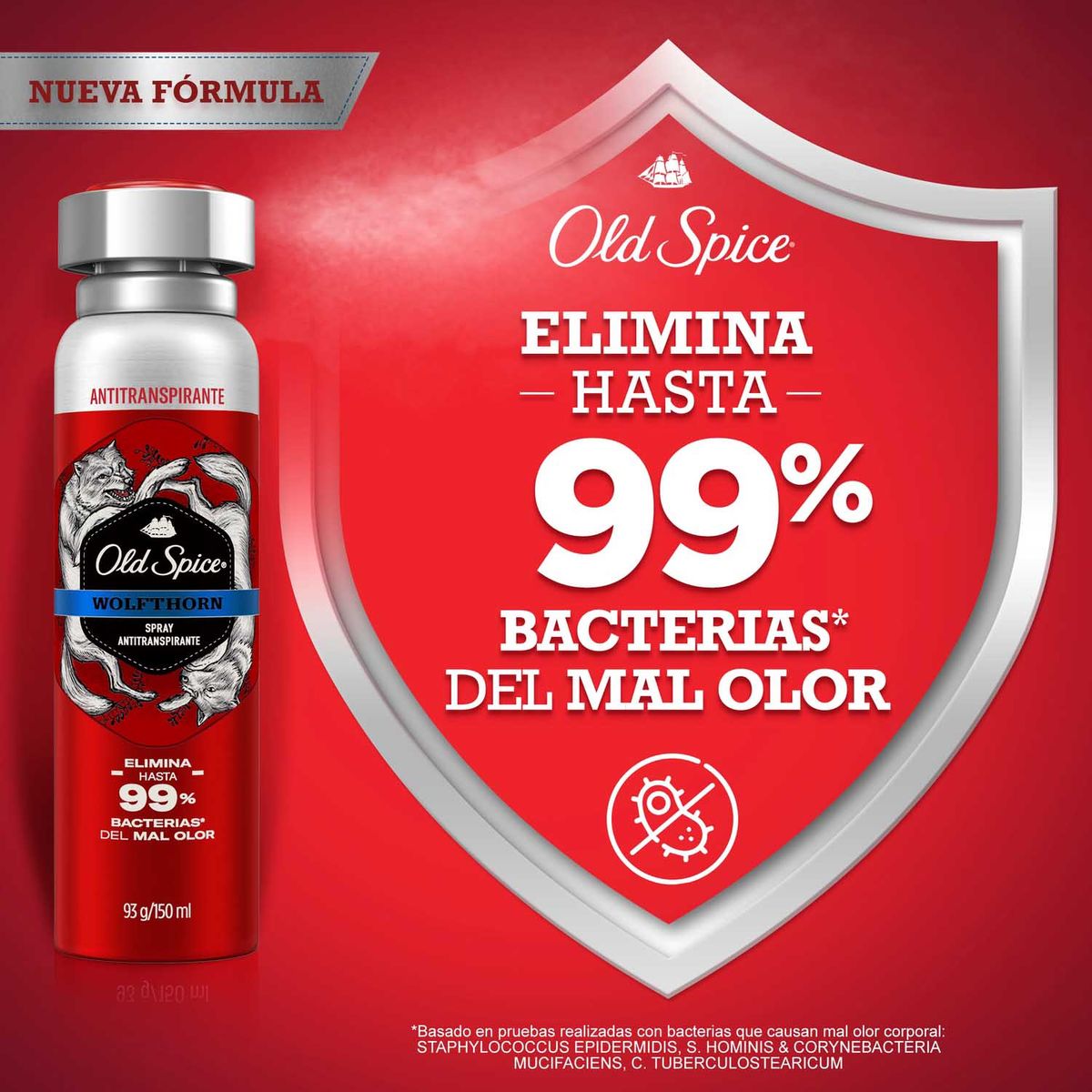 OLD SPICE - Antitranspirante en Spray Old Spice Wolfthorn Envase 150 mL
