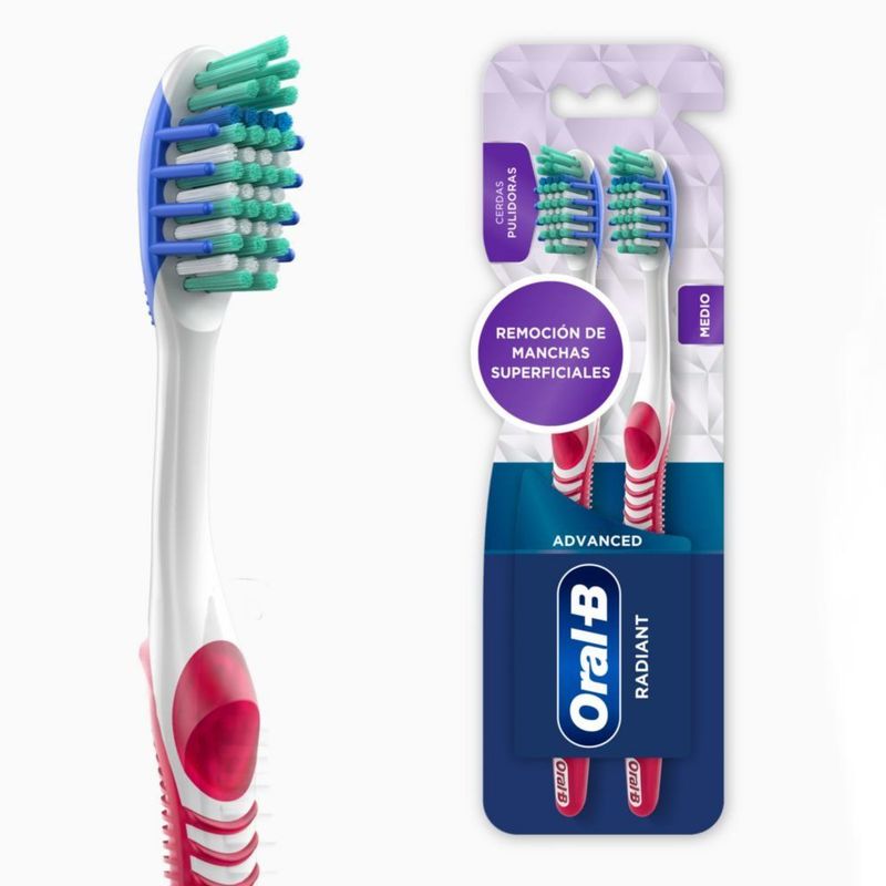 ORAL B - Cepillo Dental Oral B Advanced Radiant Pack 2 Und