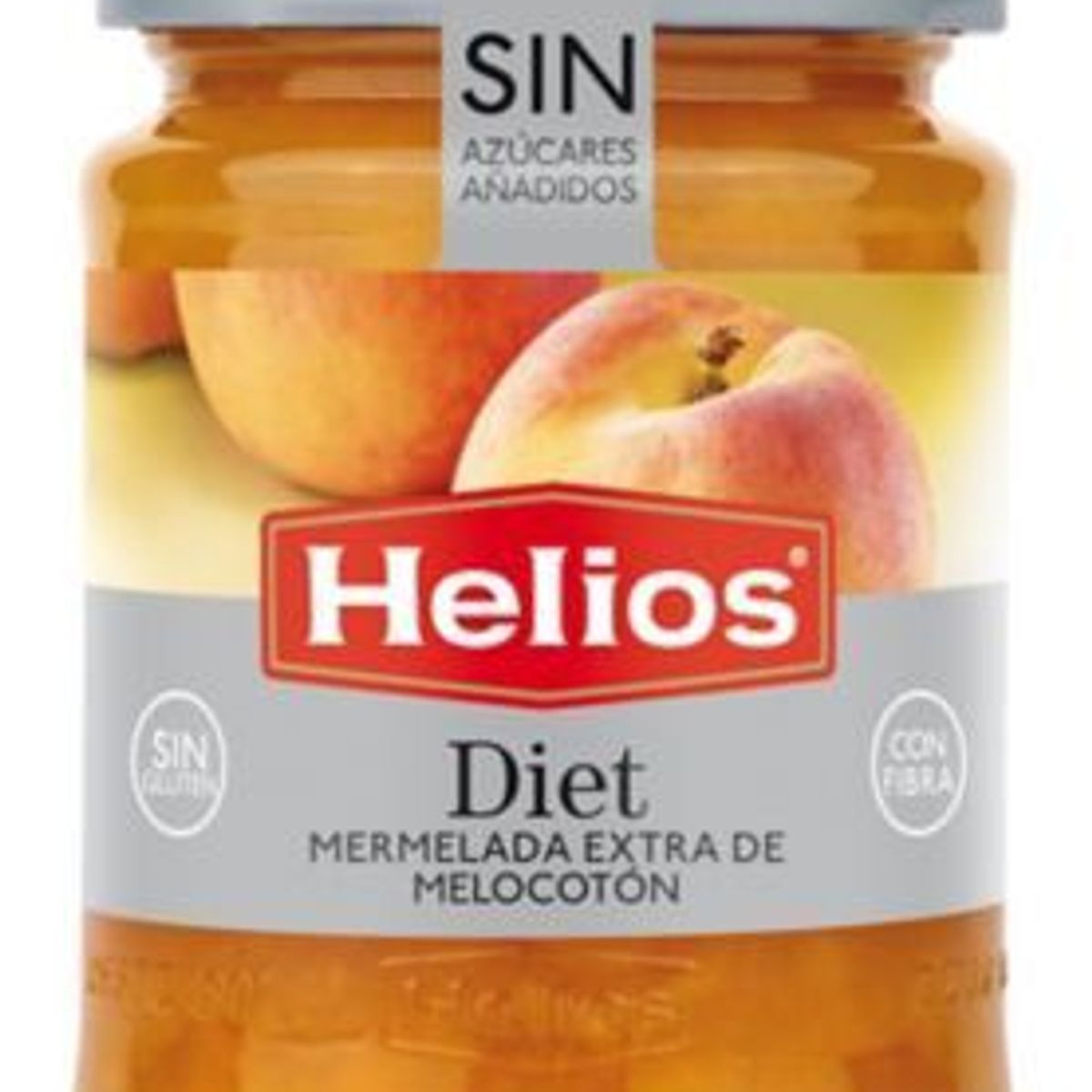 HELIOS - Mermelada de Melocotón Diet sin Azúcares Helios 280 g