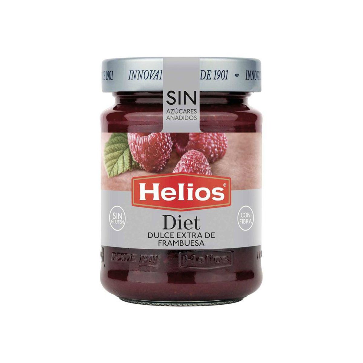 HELIOS - Mermelada de Frambuesa Diet sin Azúcares Helios 280 g