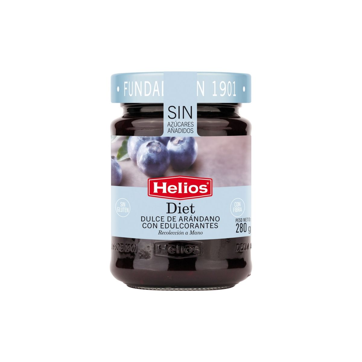 HELIOS - Dulce de Arándano Helios con Edulcorante Envase 280 g