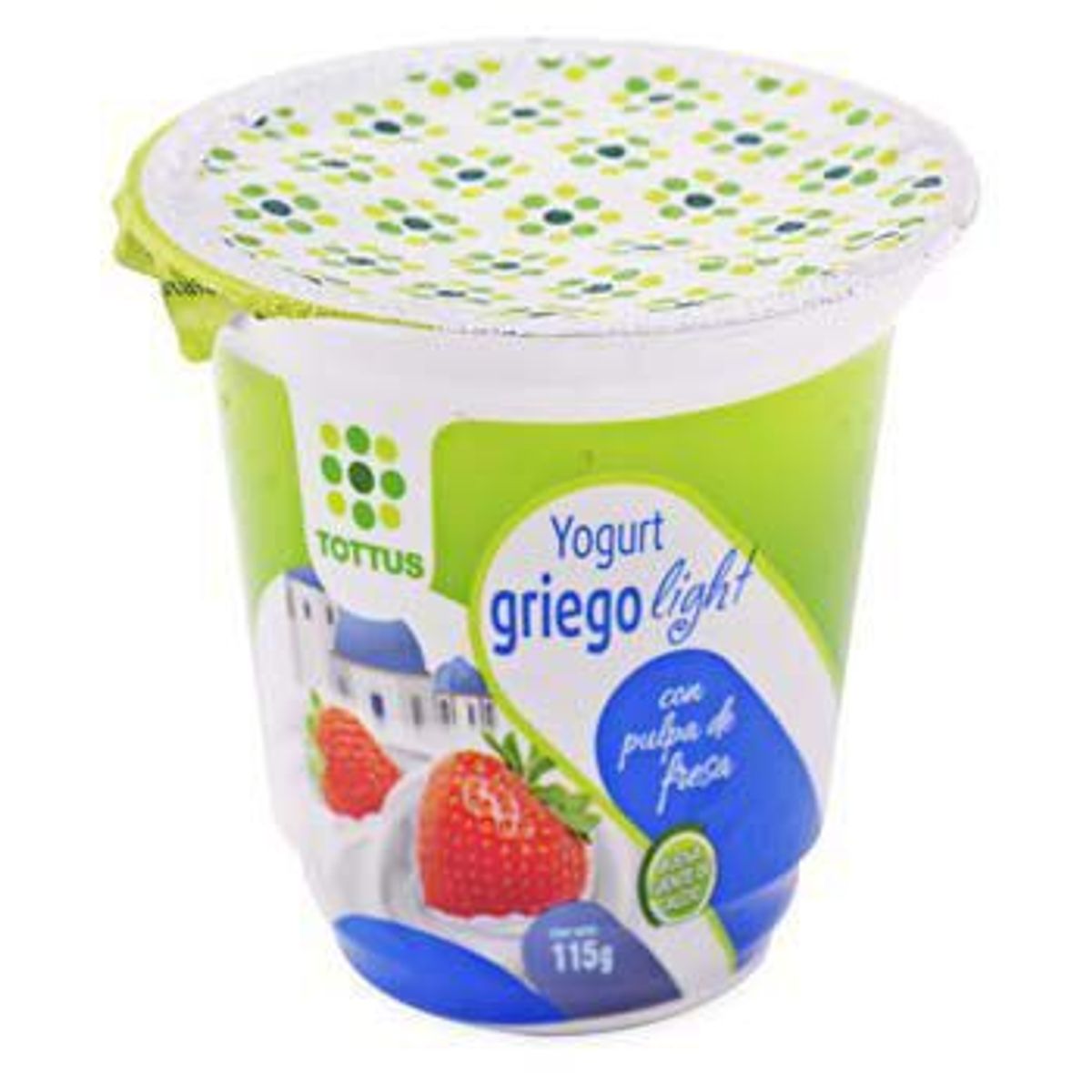 TOTTUS - Yogurt Griego Tottus Fresa Light Envase 115 g