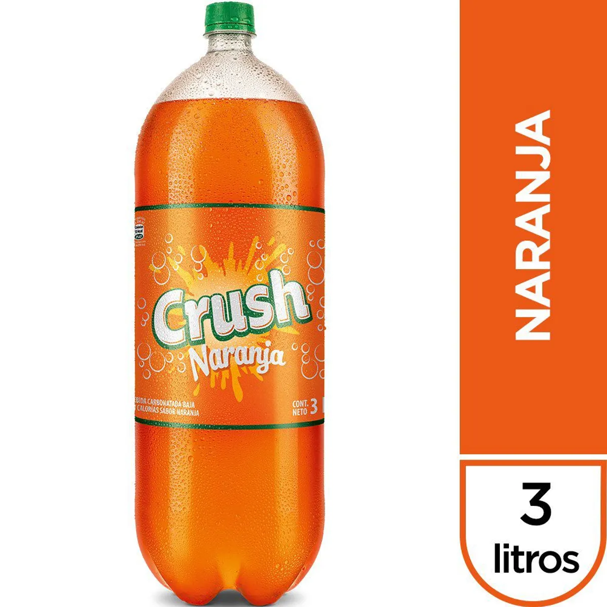 CRUSH - Gaseosa Crush Naranja Botella 3 L