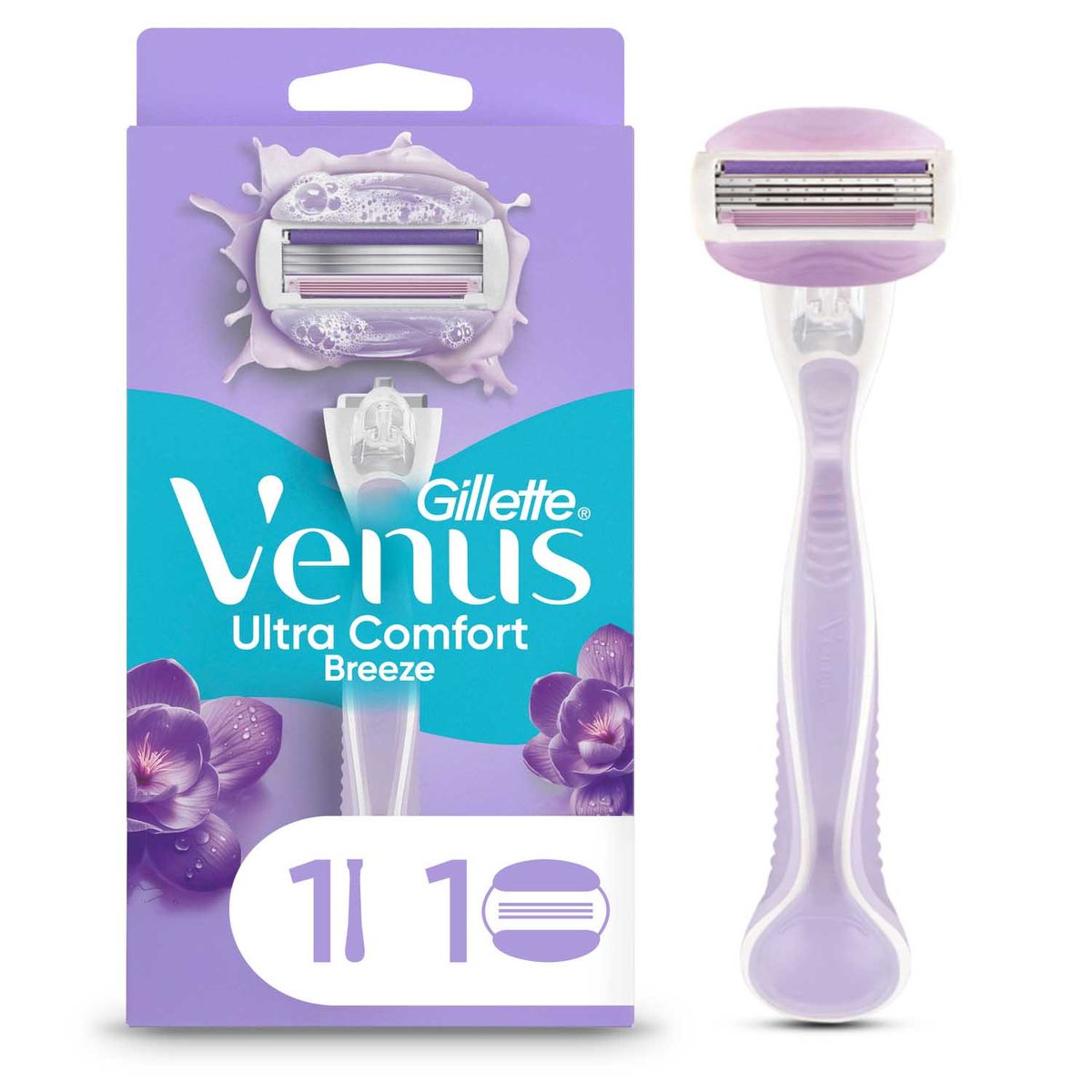 GILLETTE - Máquina De Afeitar Mujer Gillette Venus Ultra Comfort Breeze Con 3 Hojas