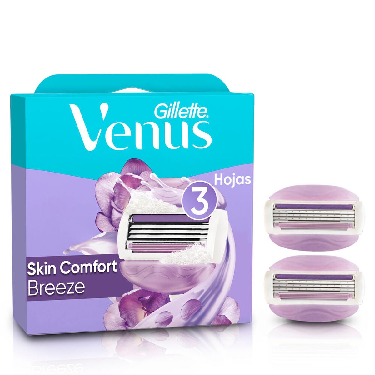 VENUS - Repuesto Máquina De Afeitar Mujer Gillette Venus Ultra Comfort Breeze Caja 2 Und