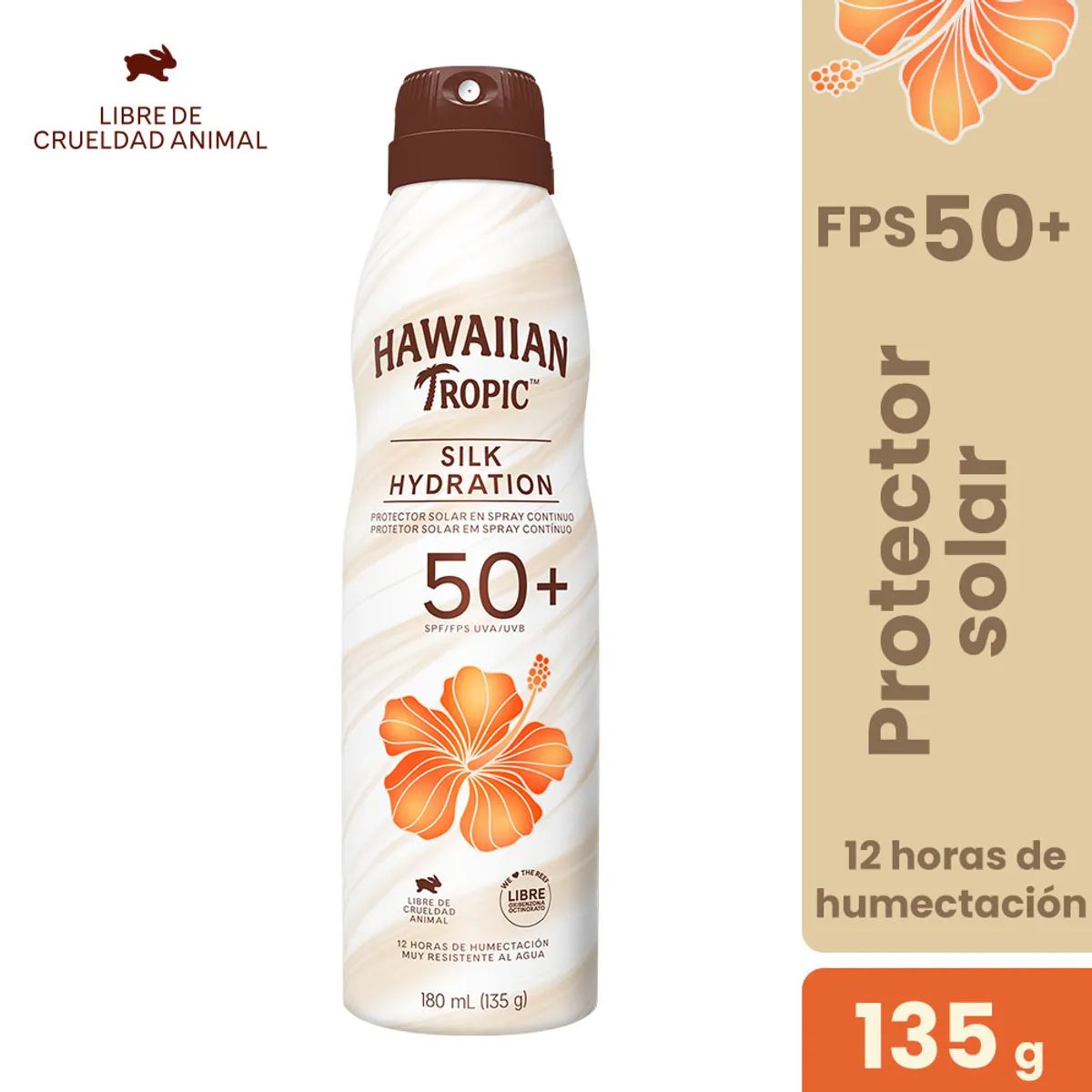 HAWAIIAN TROPIC - Protector Solar Hawaiian Tropic Silk Hydration SPF50+ Envase 135 g