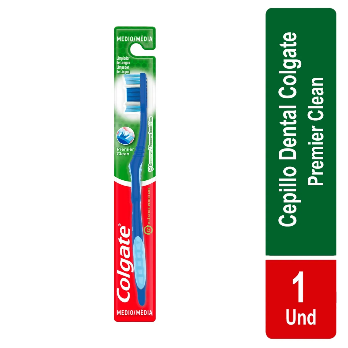 COLGATE - Cepillo Dental Colgate Premier Clean Medio Caja 14 Und