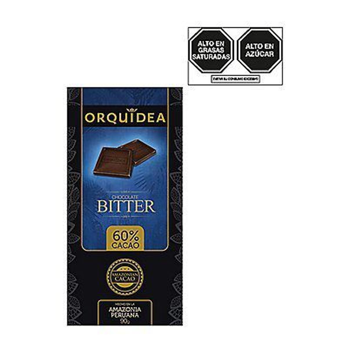 ORQUIDEA - Chocolate Bitter Orquídea Empaque 90 g