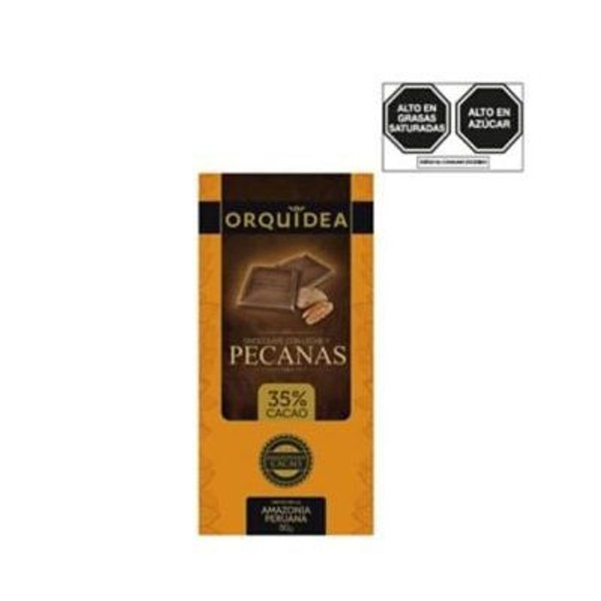 ORQUIDEA - Chocolate Orquídea con Leche y Pecanas Empaque 90 g