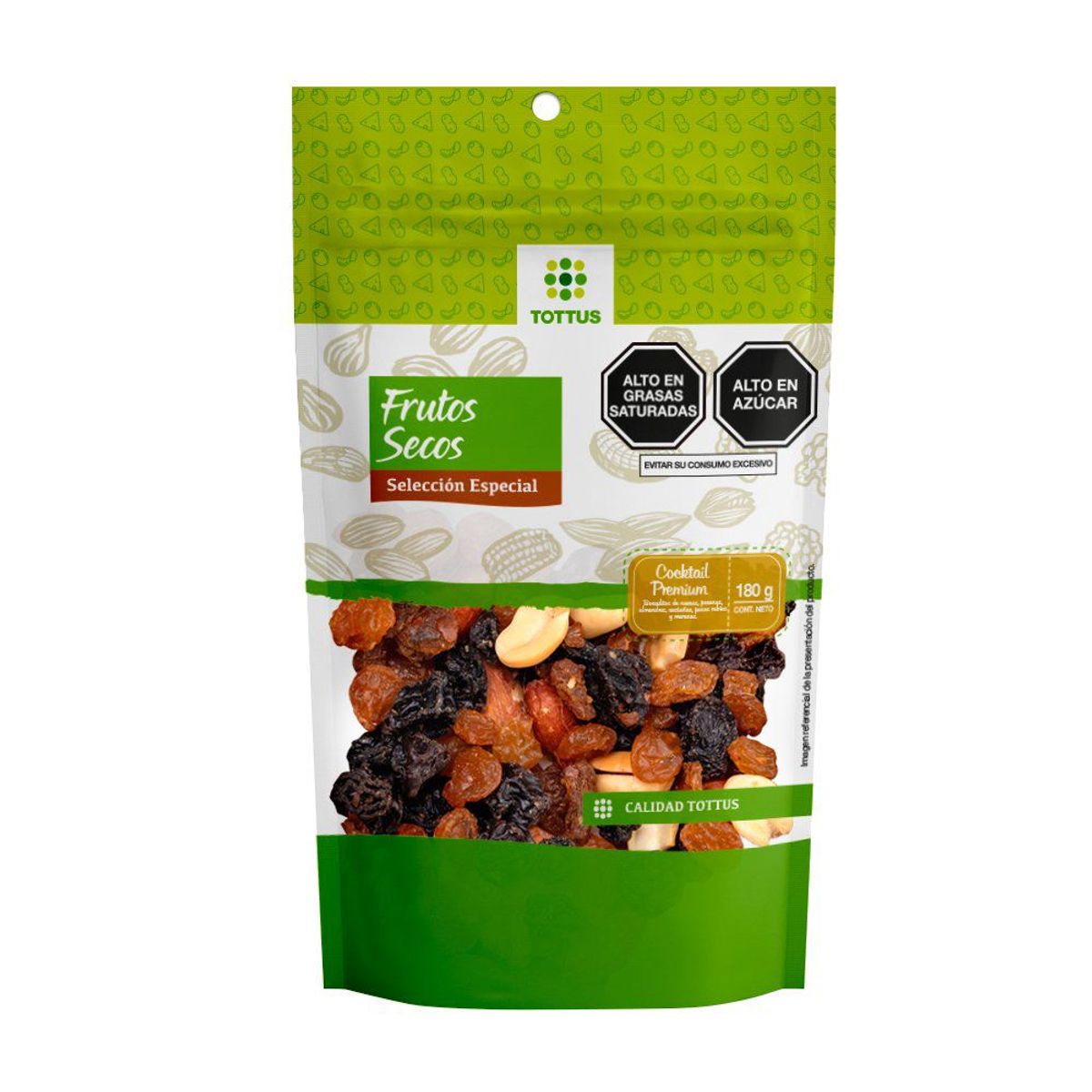 TOTTUS - Cocktail Frutos Secos Premium Tottus 180 g