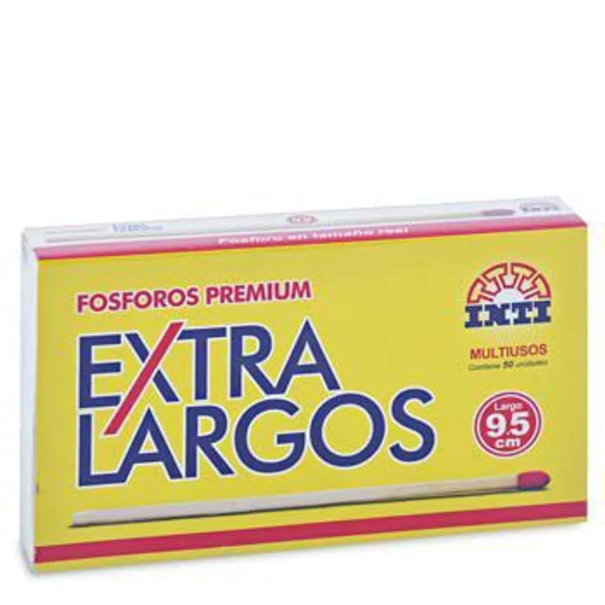 INTI - Fósforos Inti Premium Extra Largo Caja 50 Und
