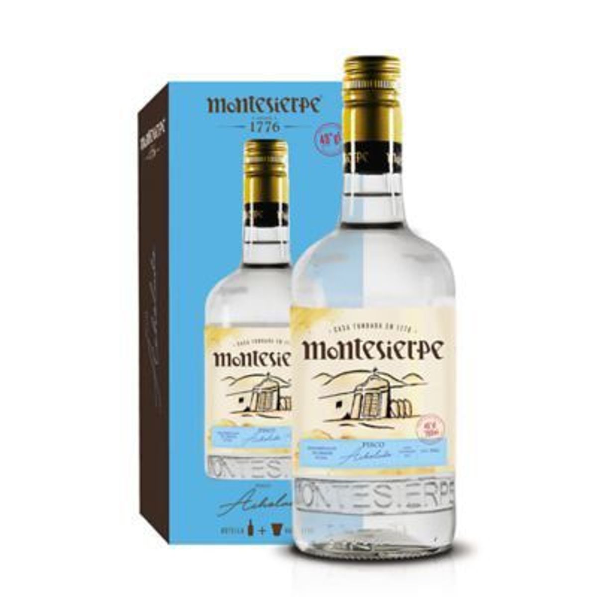 MONTESIERPE - Pisco Acholado Montesierpe Botella 750 mL