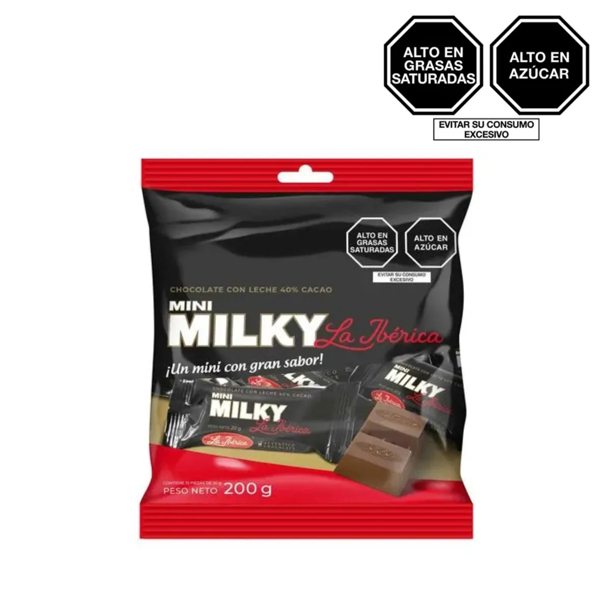 LA IBERICA - Chocolate La Iberica Mini Milky Bolsa 10 Und