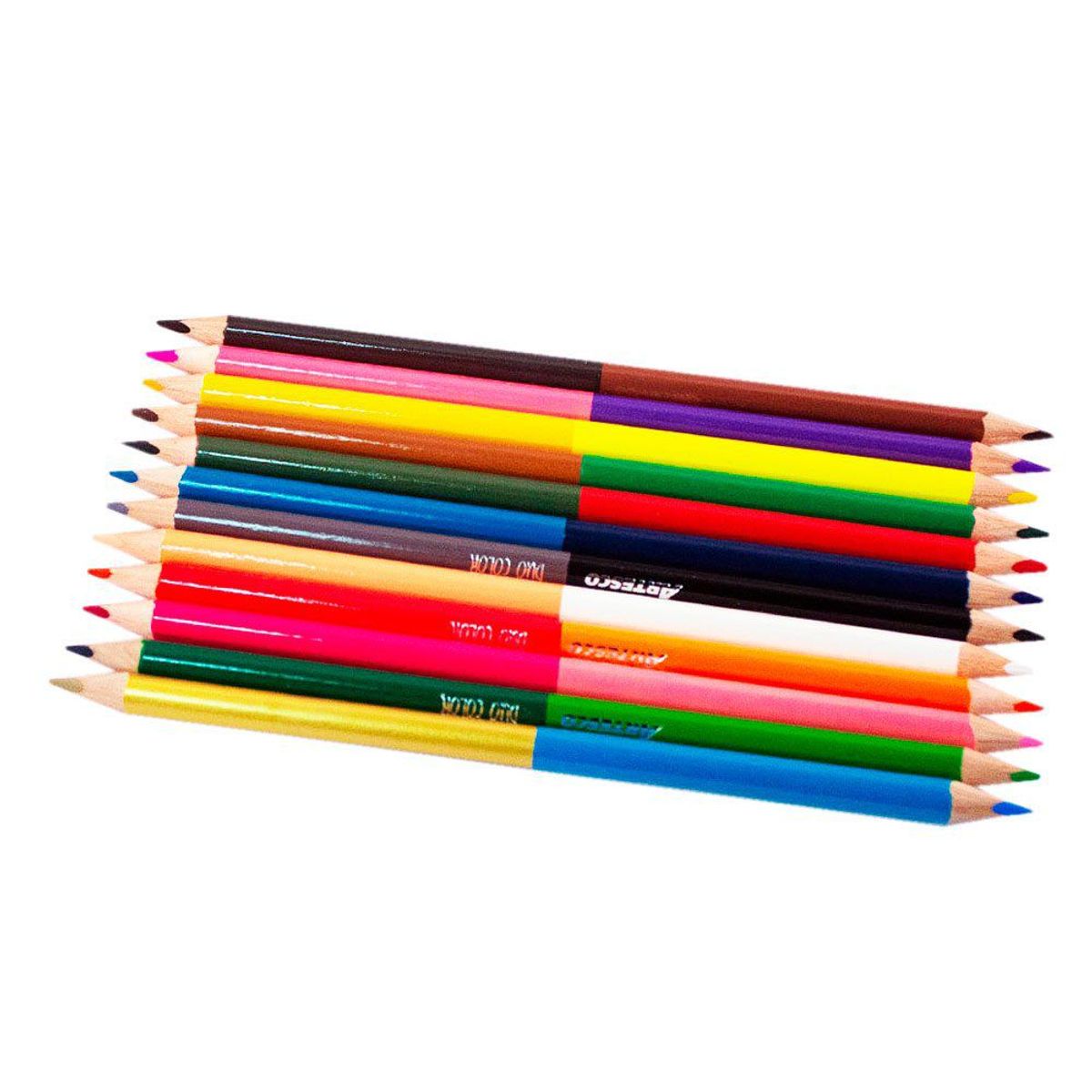 ARTESCO - Colores Artesco Bicolor Triangulares Empaque 12 Und