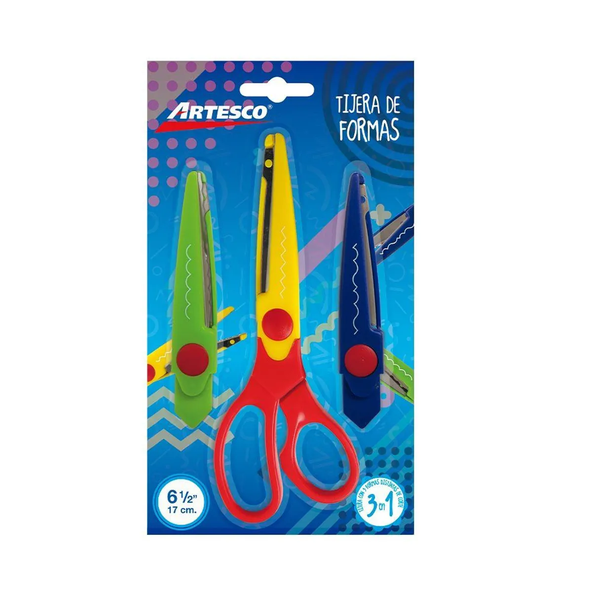 ARTESCO - Tijera Artesco Con Cortes 3 En 1