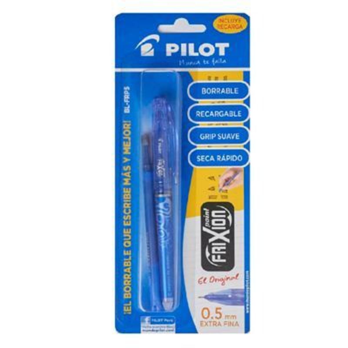 PILOT - Lapicero Pilot Borrable Frixion Azul + Repuesto