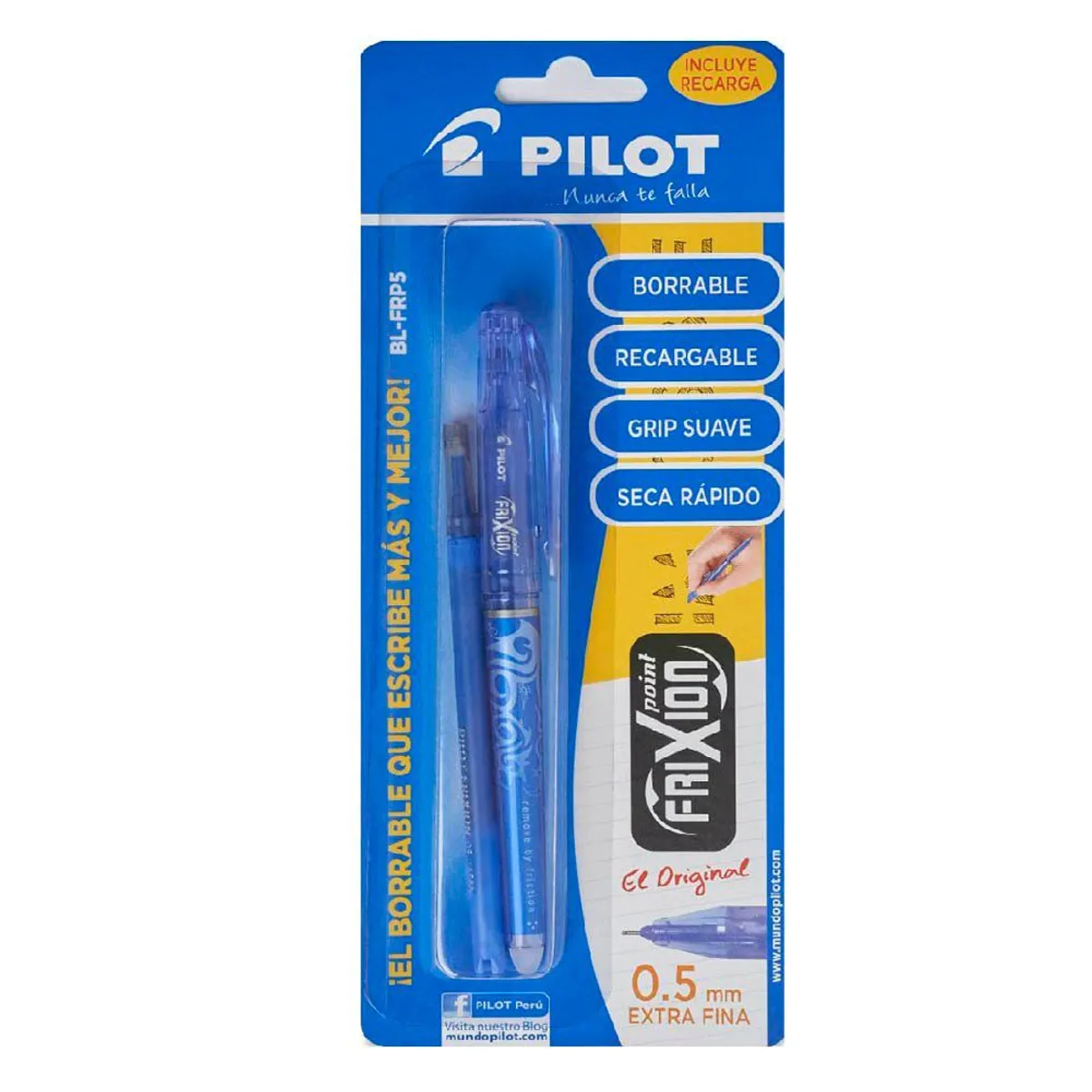 PILOT - Lapicero Pilot Borrable Frixion Azul + Repuesto