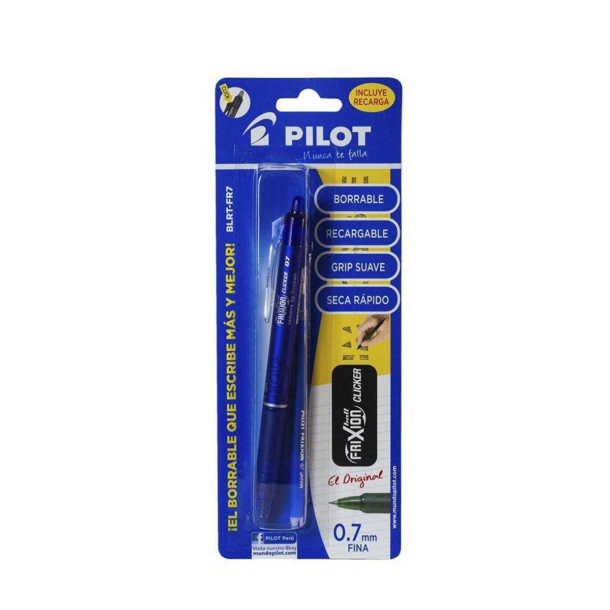 PILOT - Lapicero Pilot Borrable Frixion Clicker Azul