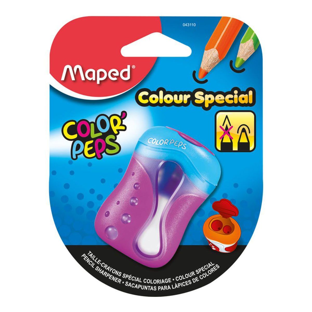 MAPED - Tajador Maped Color Peps 2 Agujeros
