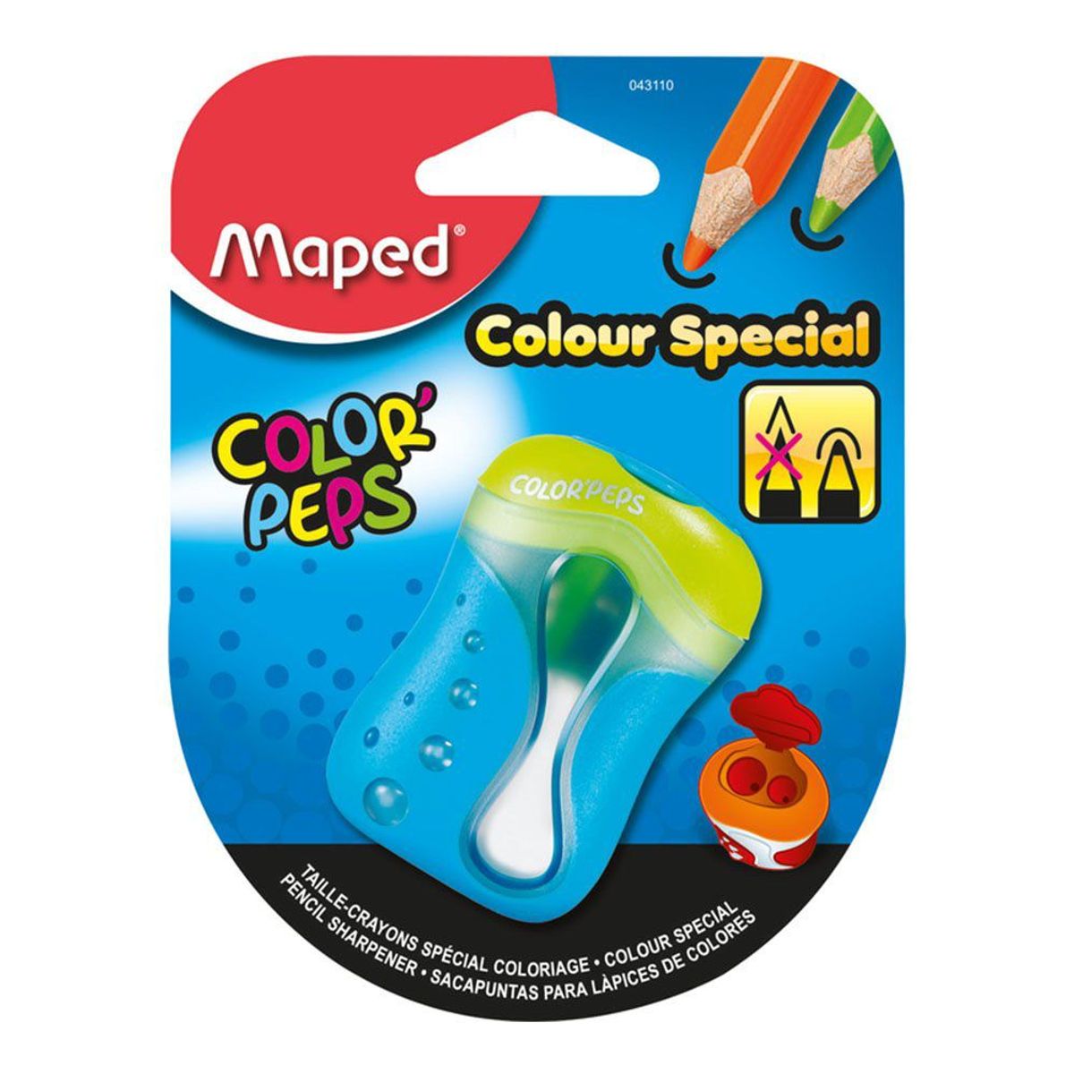MAPED - Tajador Maped Color Peps 2 Agujeros