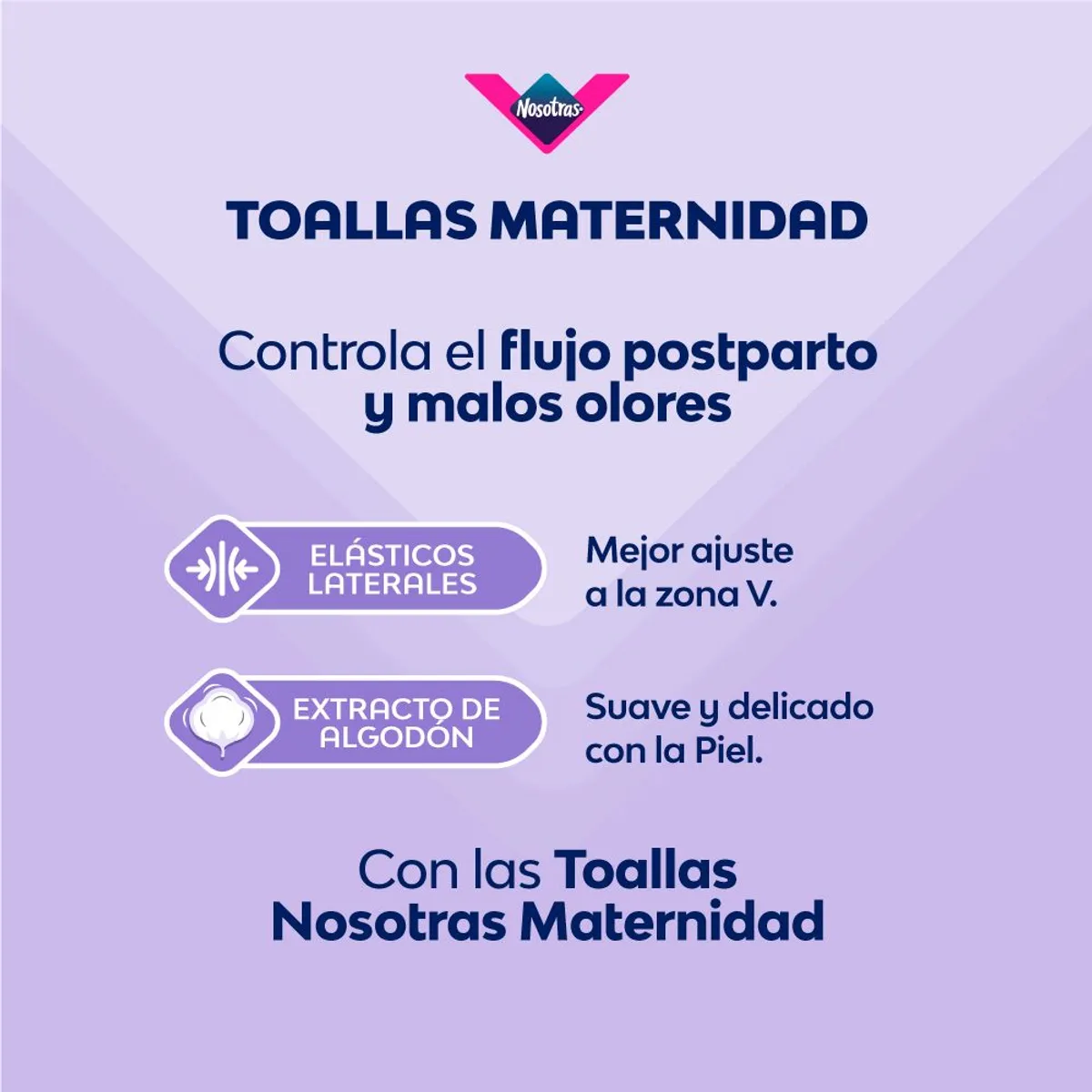 NOSOTRAS - Pack Nosotras Maternidad Toallas 10 Und + Protectores 12 Und