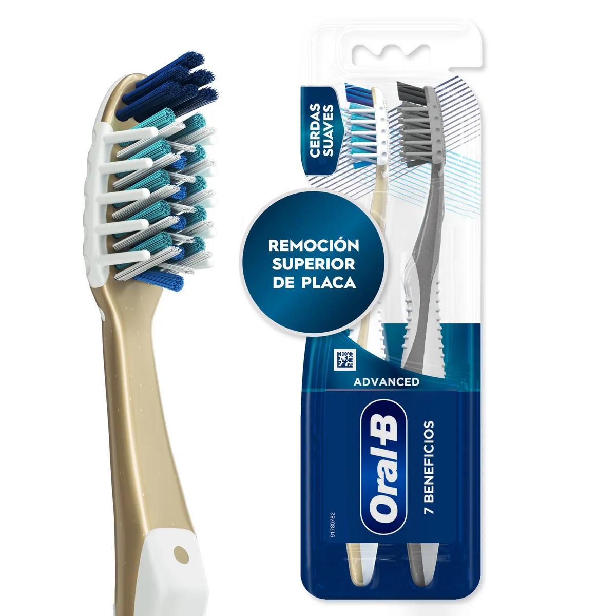 ORAL B - Cepillo Dental Oral B Pro Salud 7 Beneficios Empaque 2 Und