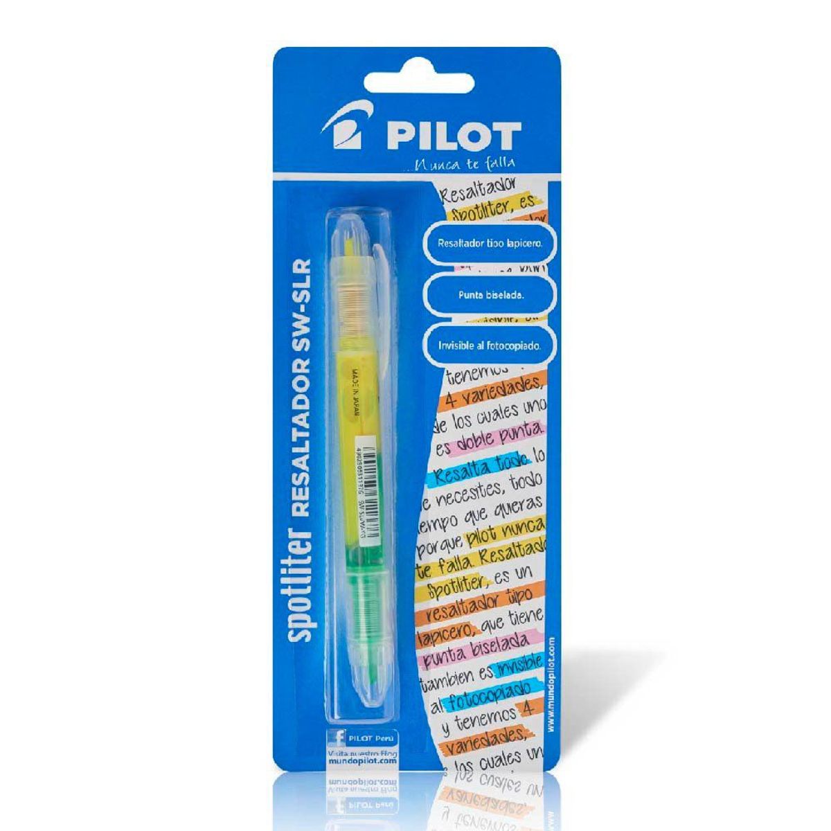 PEGAFAN - Resaltador Pilot Dúo Amarillo Verde