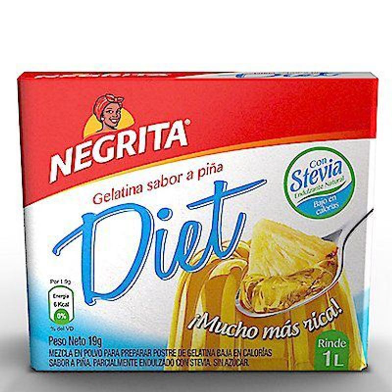 NEGRITA - Gelatina Diet Negrita Sabor Piña 19 g