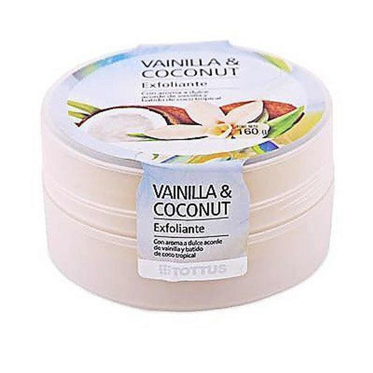 TOTTUS - Exfoliante Corporal Tottus Vainilla y Coco Envase 160 g