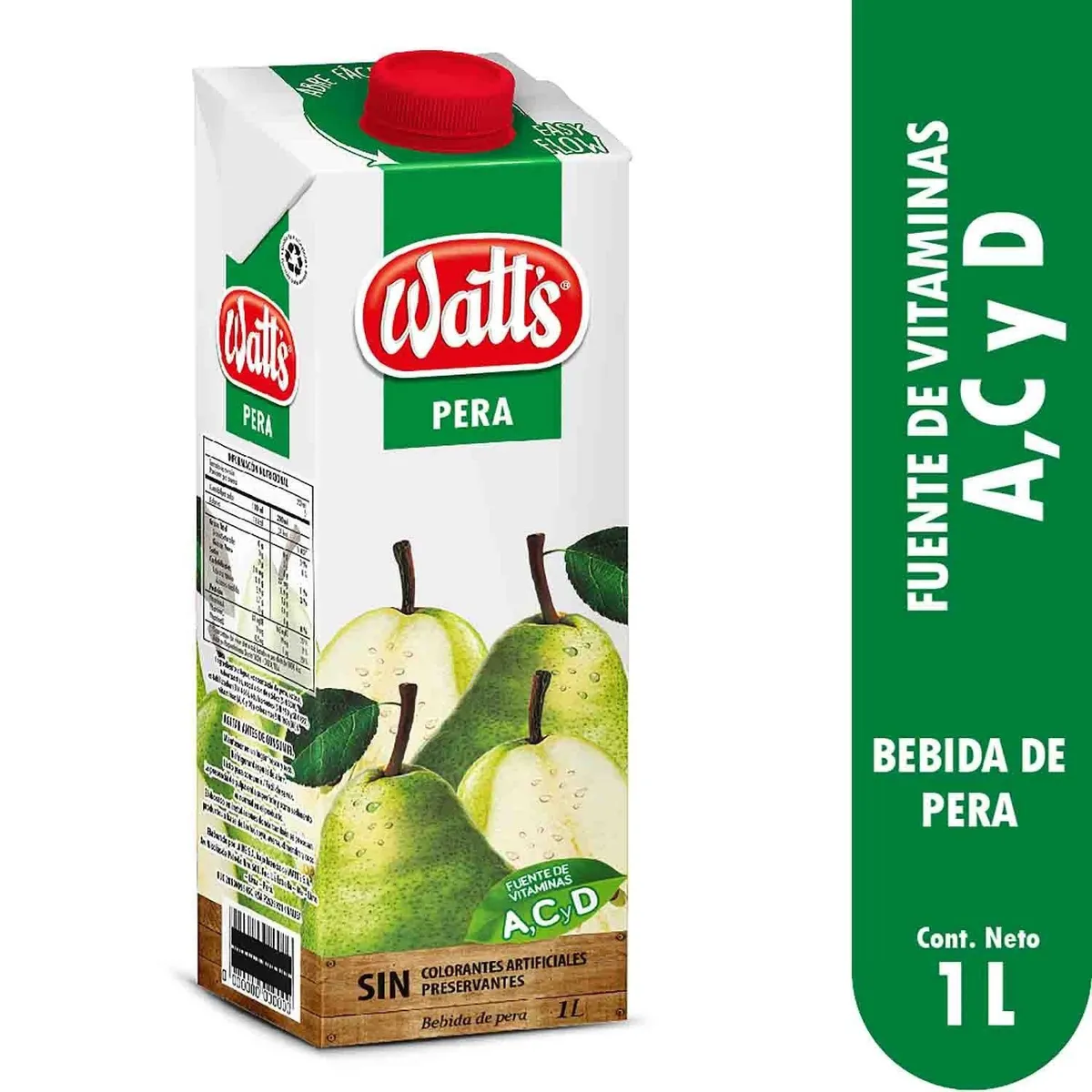 WATTS - Bebida Watts Pera Caja 1 L