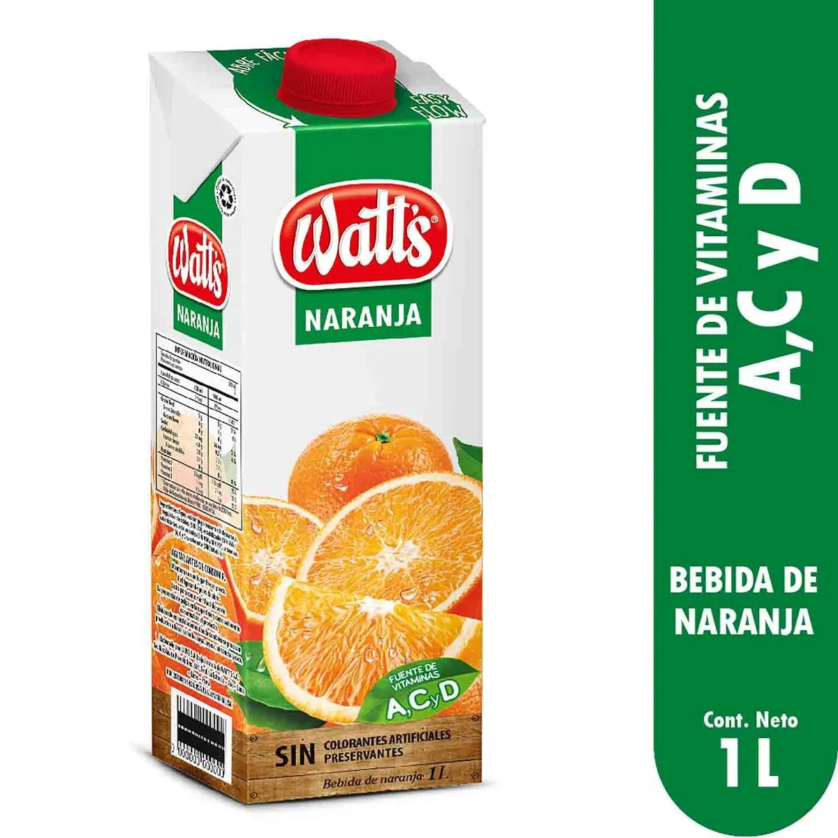 WATTS - Bebida Watts Naranja Caja 1 L