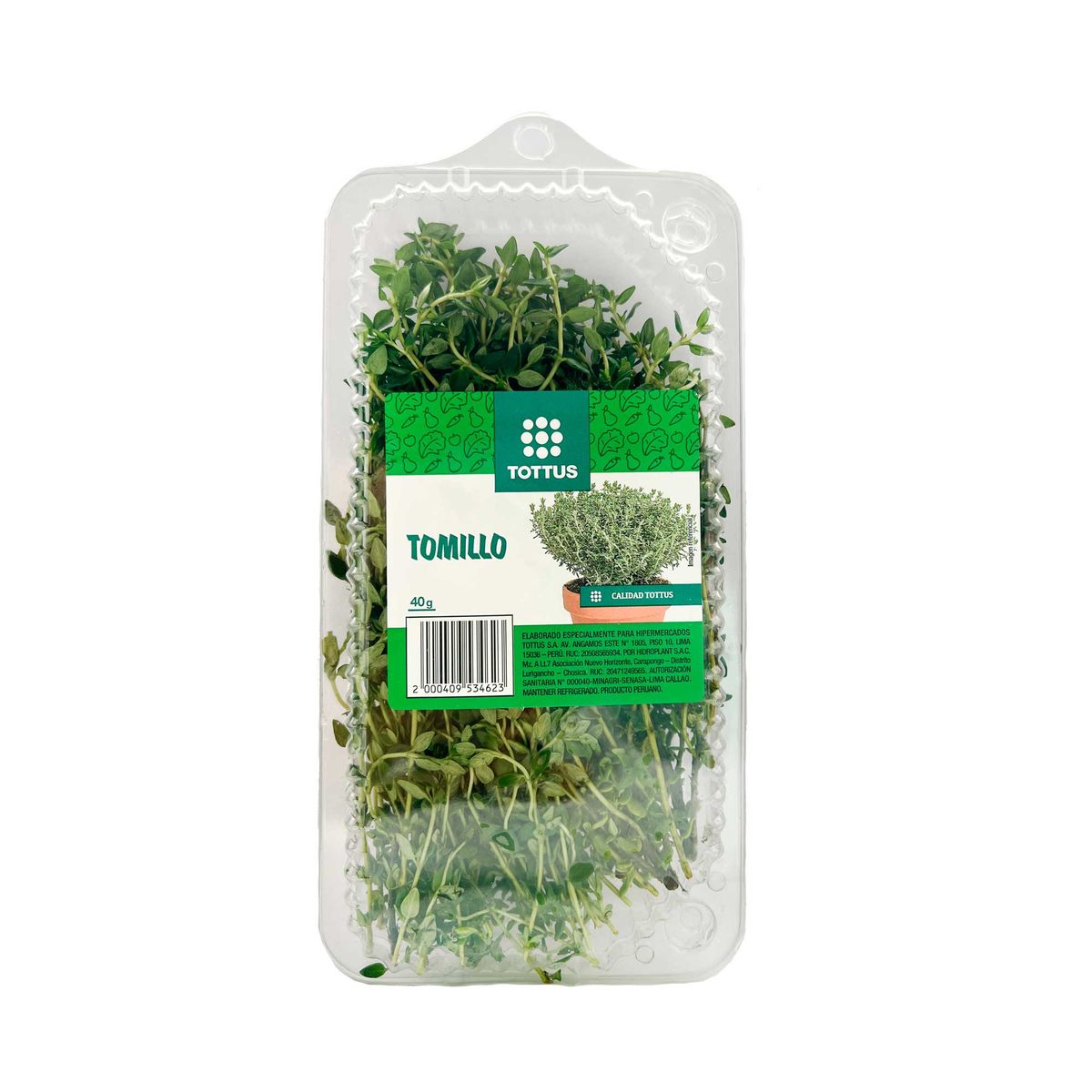 TOTTUS VERDURAS - Tomillo Tottus