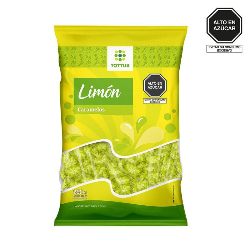 TOTTUS - Caramelos Sabor Limón Tottus 250 g