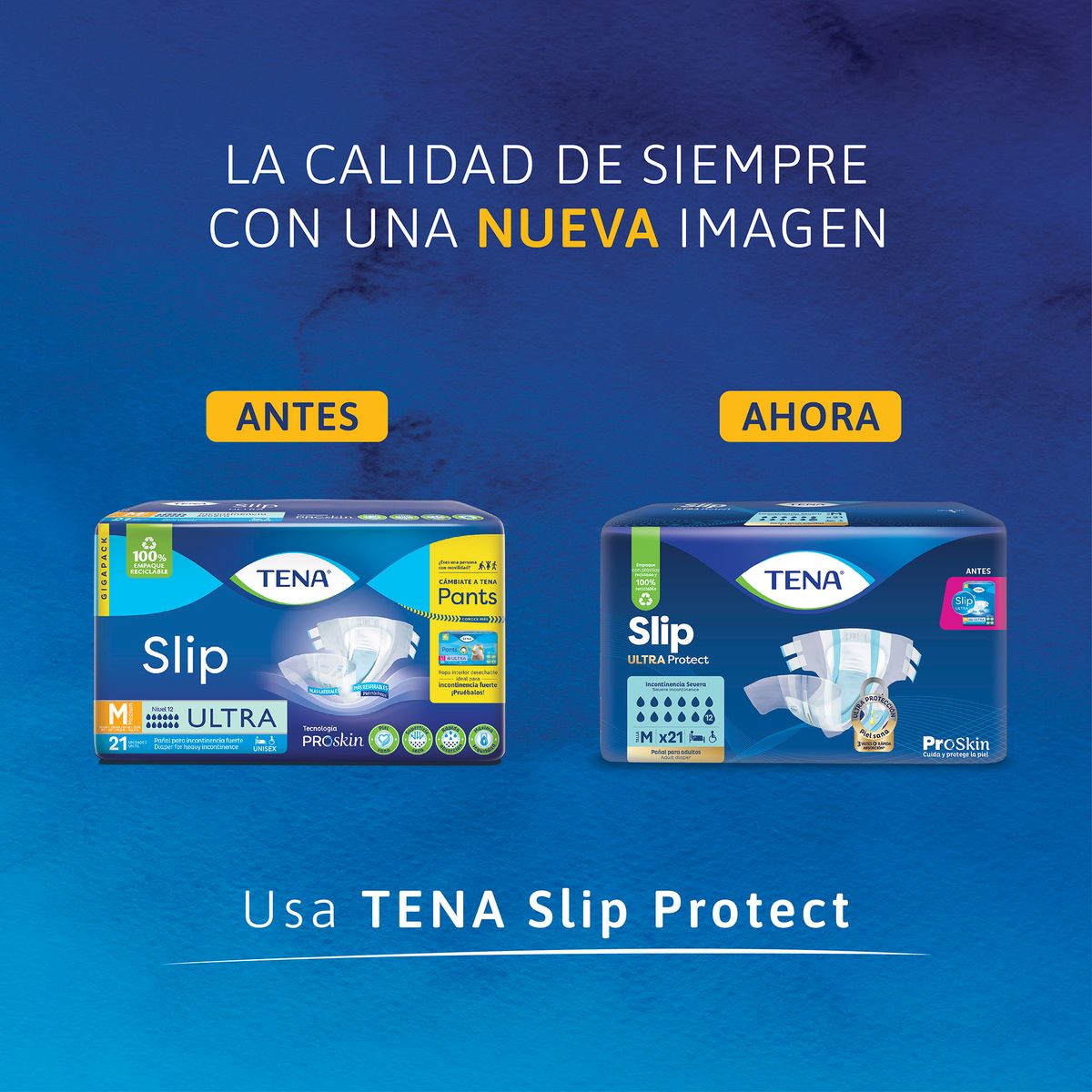 TENA - Pañales para Adulto Tena Slip Talla M Empaque 21 Und