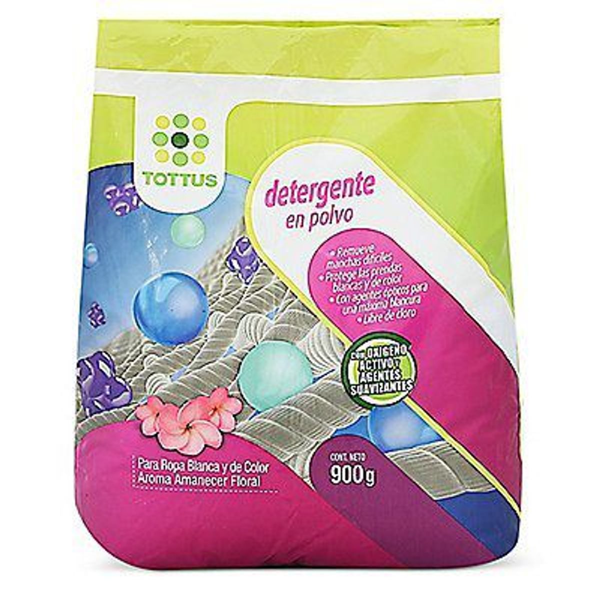 TOTTUS - DETERGENTE EN POLVO TOTTUS FLORAL X 900G