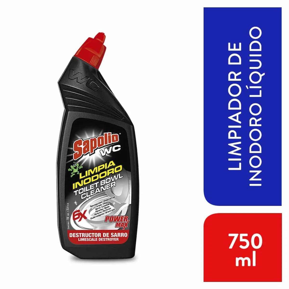 SAPOLIO - Limpiador Líquido de Inodoro Sapolio Power Max Envase 750 mL