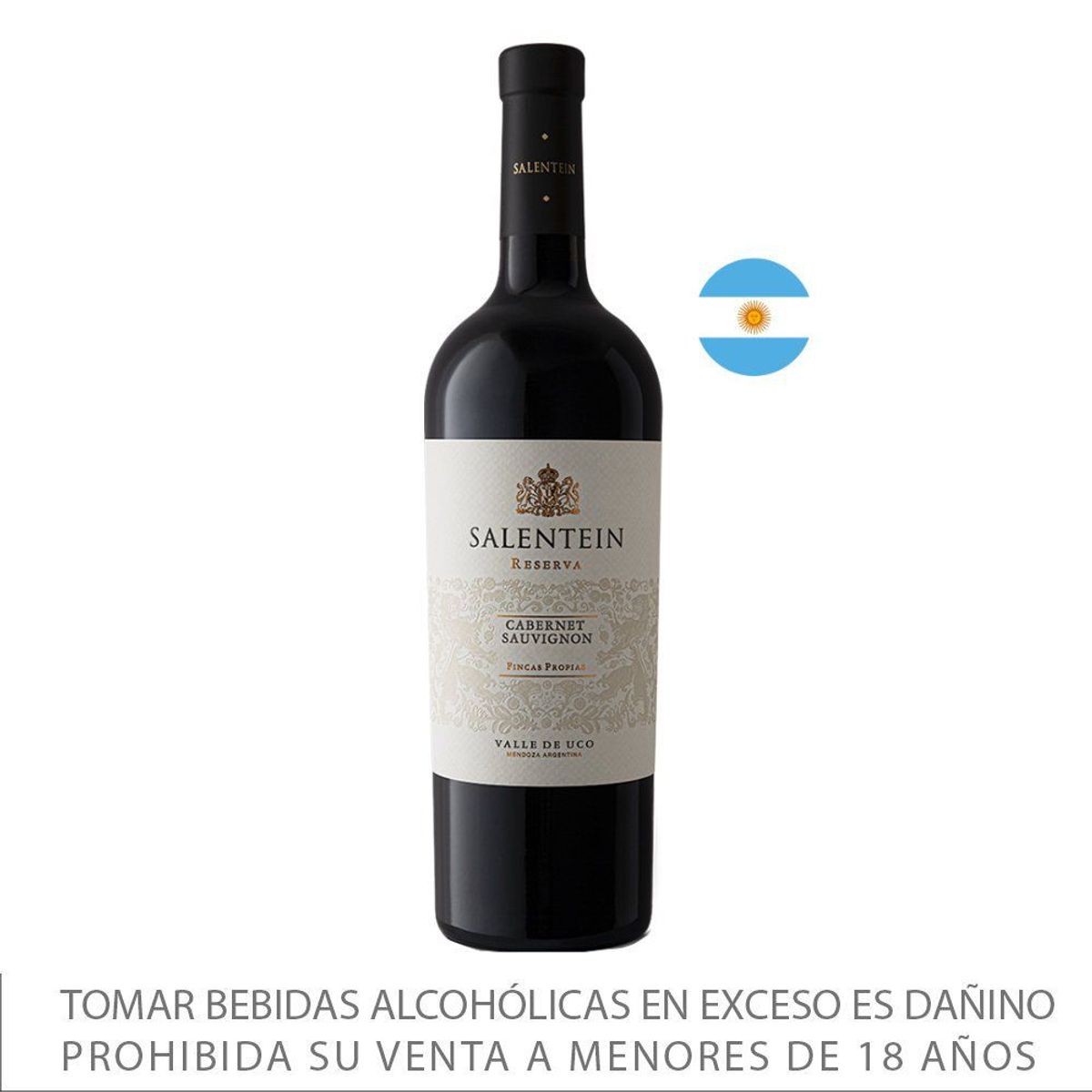 SALENTEIN - Vino Salentein Cabernet Sauvignon Reserva Botella 750 mL