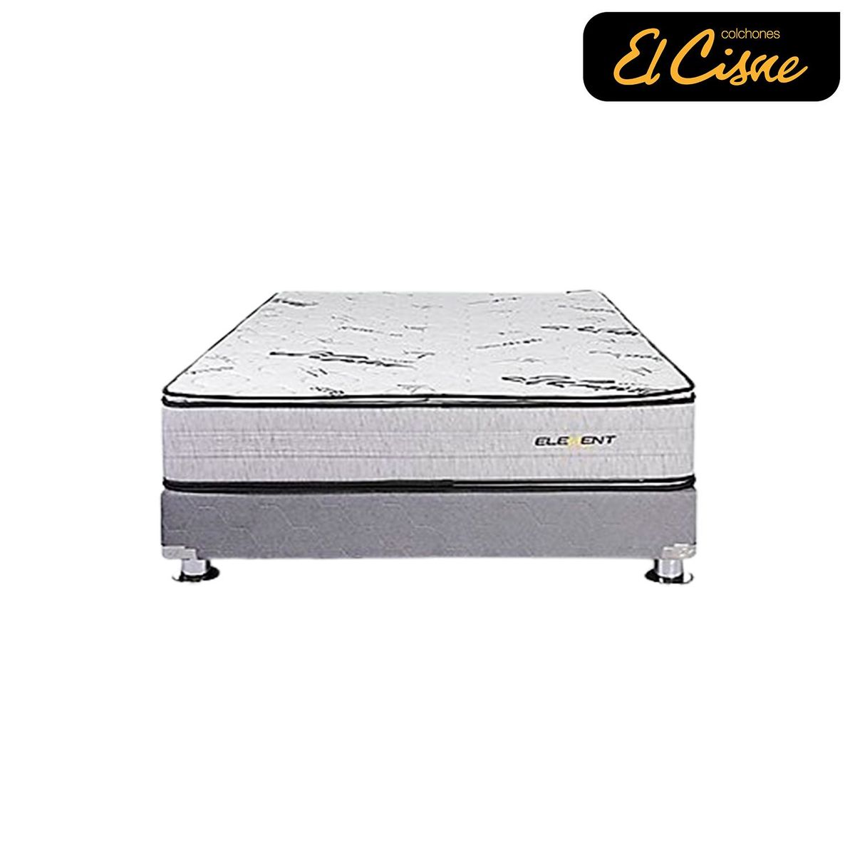 EL CISNE - Conjunto Element Pillow Top Pocket Queen