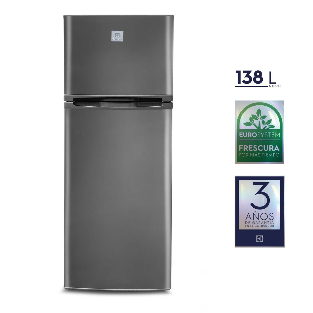 ELECTROLUX - Refrigeradora 138 L Auto Frost Gris