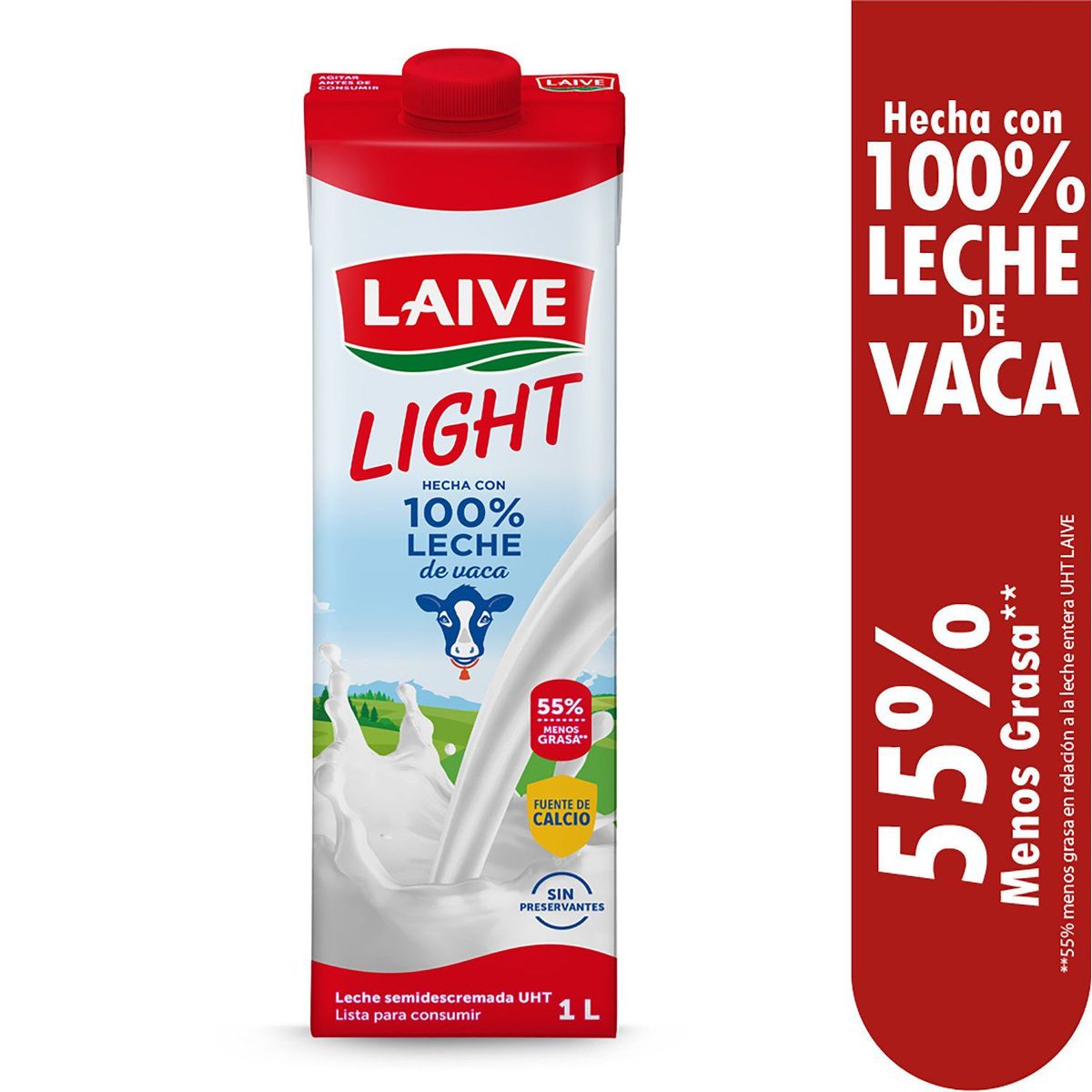 LAIVE - Leche Laive Semidescremada Uht 1 L